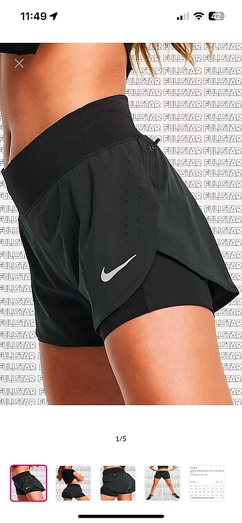 nike eclipse 2 in 1 running short