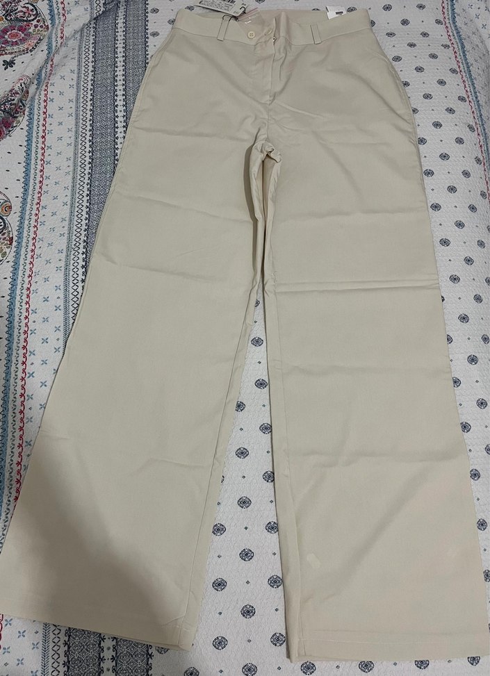 Bej Kumaş Kadın Pantolon - Görsel 2