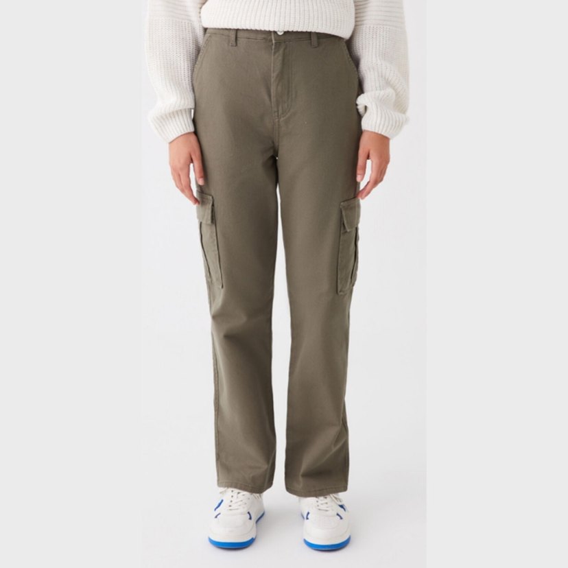 Standart Kesim Haki Kargo Pantolon - Görsel 2