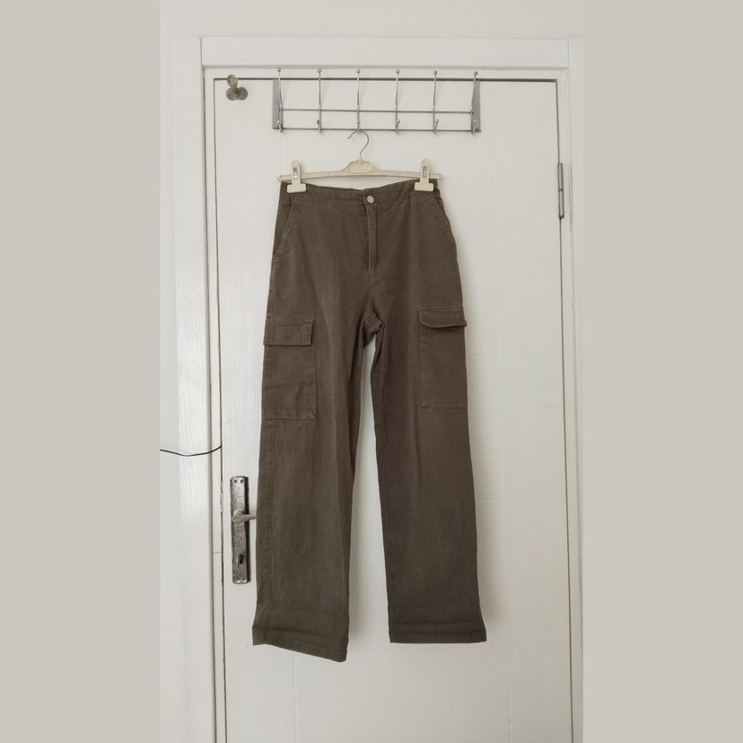 Standart Kesim Haki Kargo Pantolon - Görsel 4