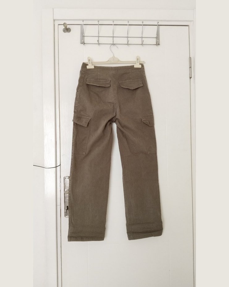 Standart Kesim Haki Kargo Pantolon - Görsel 5