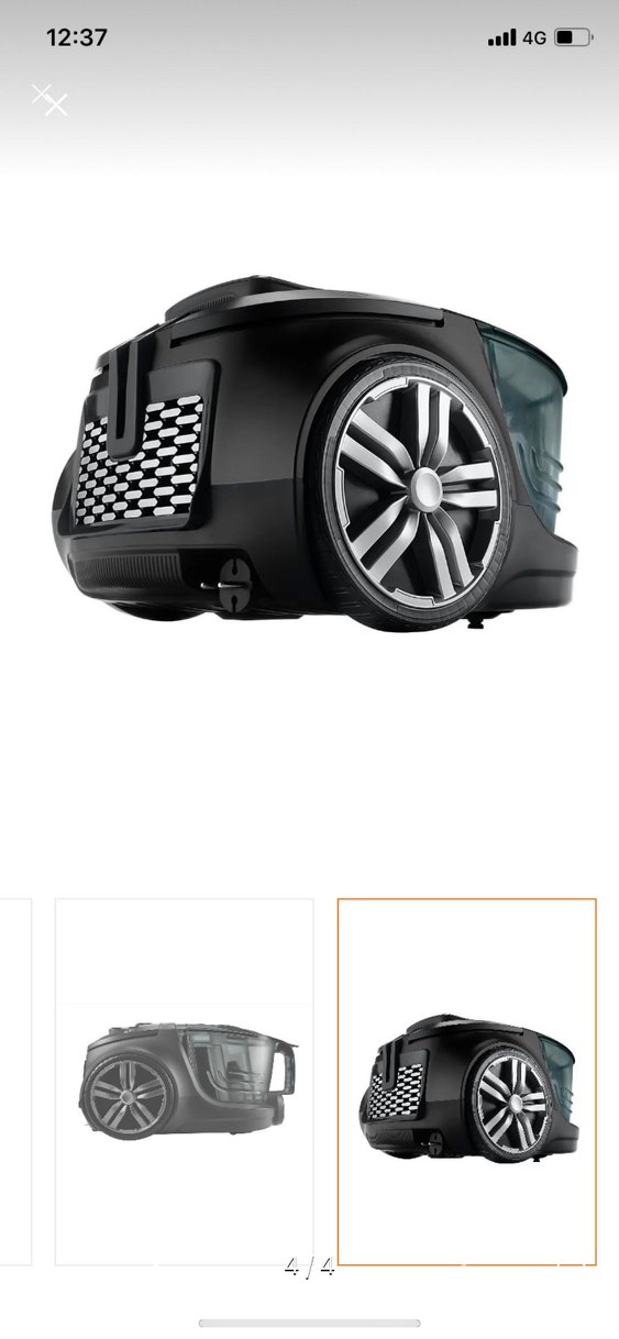 Siyah Elektrikli Süpürge - Görsel 4