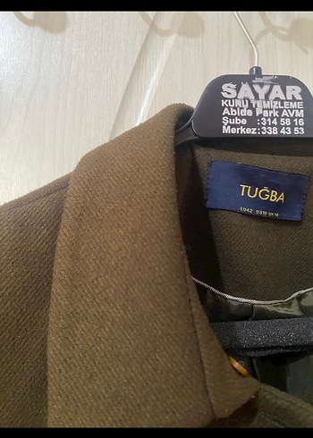 Haki Uzun  Düğmeli Klasik Kaban - Görsel 2