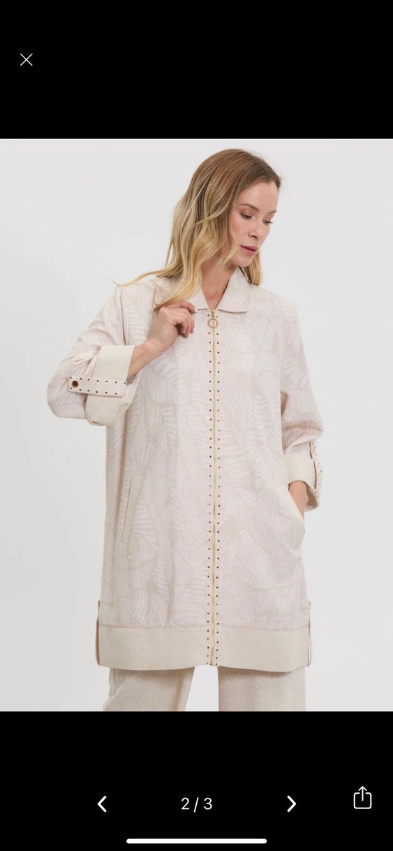 Bej Uzun Kadın Tunik - Görsel 2