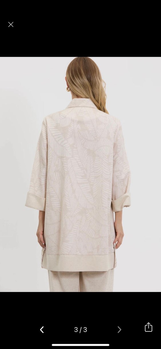 Bej Uzun Kadın Tunik - Görsel 3