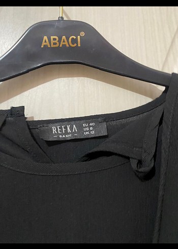 Siyah Uzun Kolauz Salaş Kadın elbise takım - Görsel 3