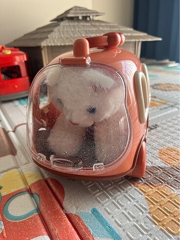 Tekerlekli oyuncak kedi evi - Görsel 2