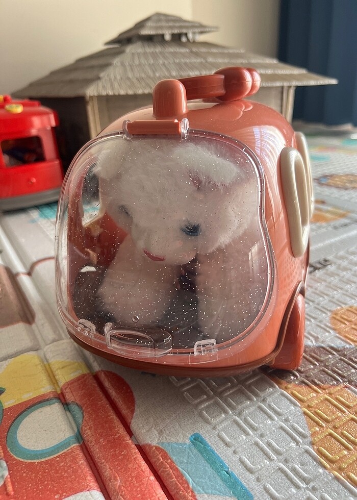 Tekerlekli oyuncak kedi evi - Görsel 2