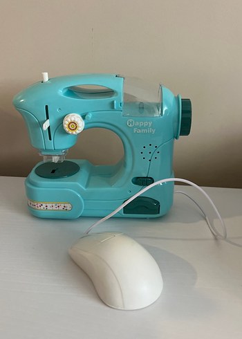 Turkuaz oyuncak Pastel Mini Dikiş Makinesi
