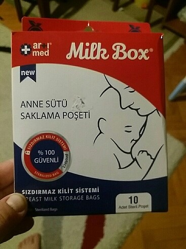 Milk box Anne sütü saklama poşeti ve eke baby penye ağız mendili - Görsel 2