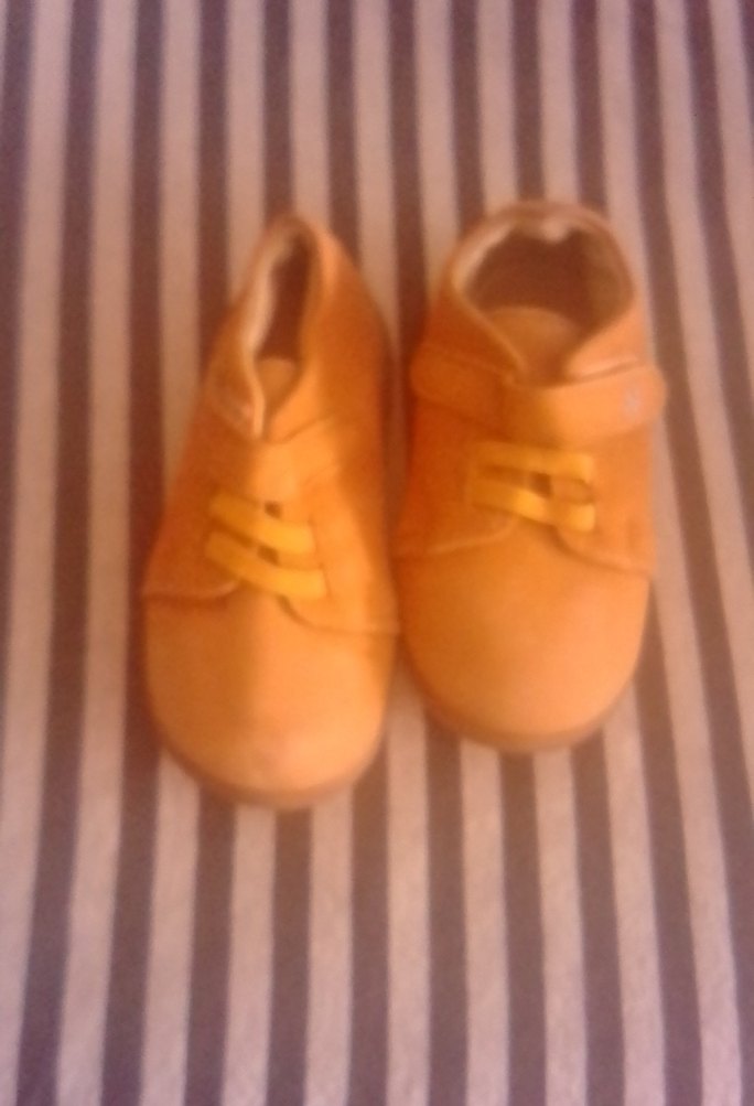 Sarı kahve parlak Tokalı Erkek Bebek İlk Adım Ayakkabısı 23 no - Görsel 2