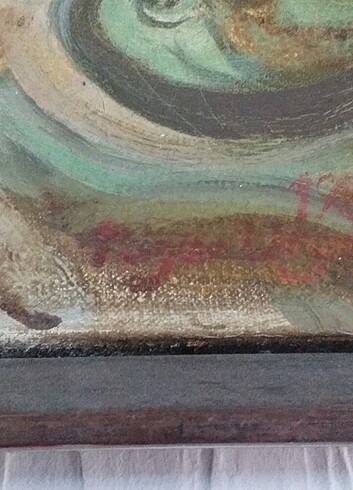 Antika 1987 yagli boya imzalı  - Görsel 4