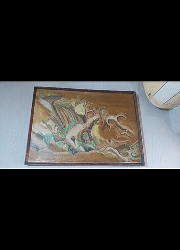 Antika 1987 yagli boya imzalı  - Görsel 7