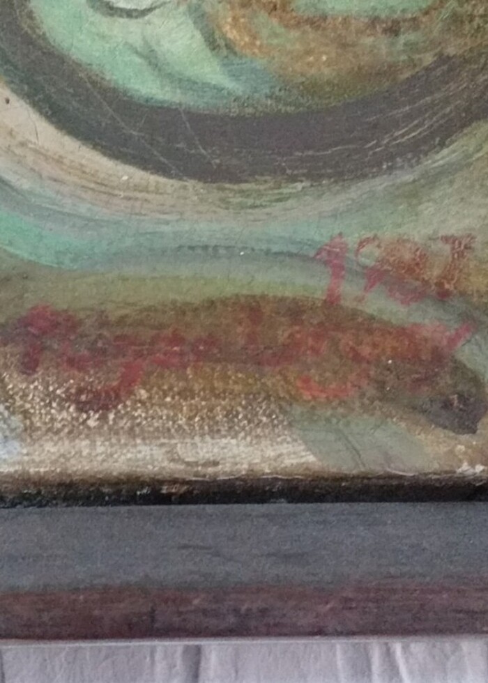 Antika 1987 yagli boya imzalı  - Görsel 5