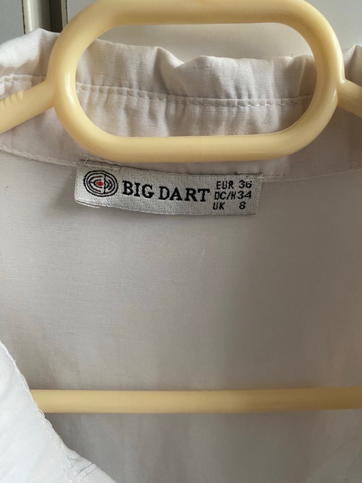 Beyaz Oversize Gömlek - Görsel 5