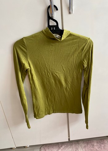 Yeşil Balıkçı Yaka İnce Bluz - Görsel 5