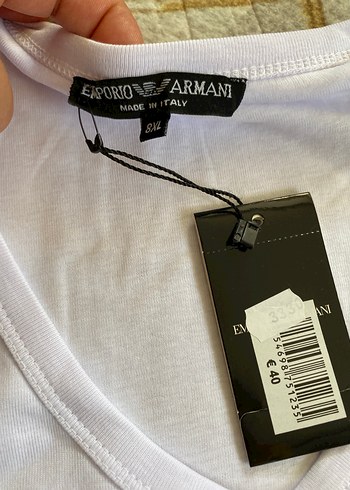 Emporio Armani Beyaz Erkek Oversize Tişört