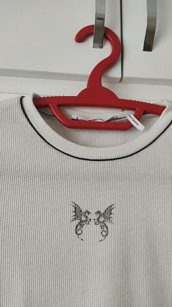 Koton Beyaz crop t-shirt
