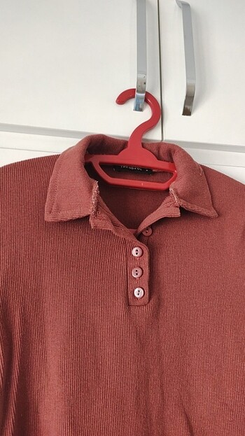Trendyol & Milla Polo yaka kiremit rengi tişört