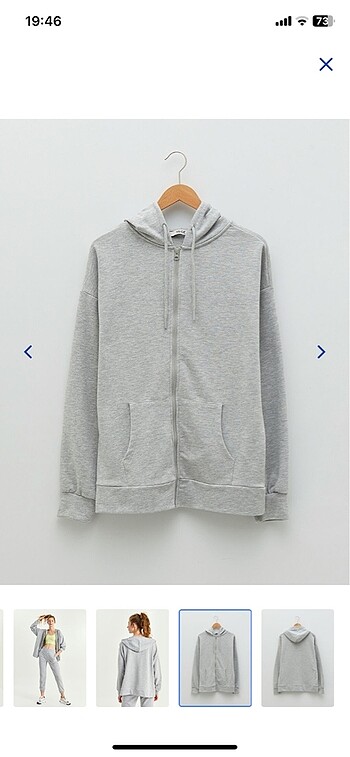 Fermuarlı Sweatshirt Hırka