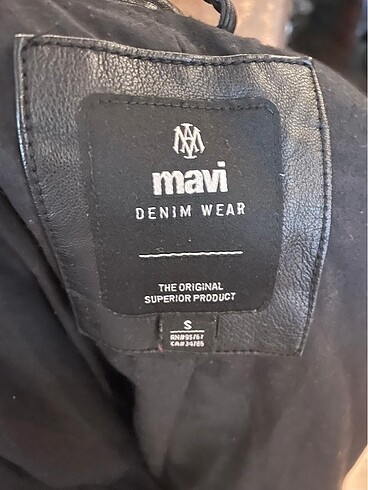 s Beden siyah Renk Mavi Deri Ceket