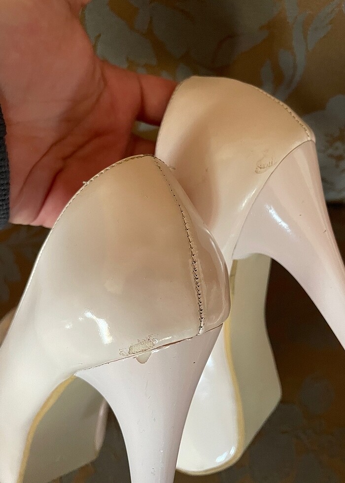 Platform Nude Pudra Topuklu Ayakkabı - Görsel 4