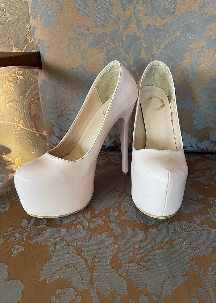 Platform Nude Pudra Topuklu Ayakkabı - Görsel 2