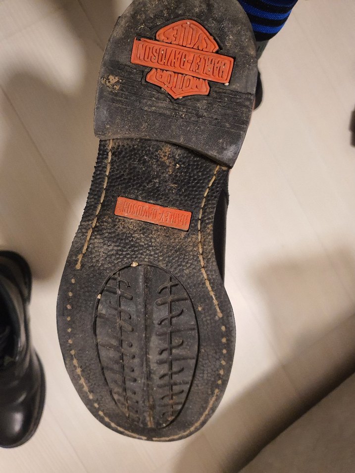 Erkek Siyah Deri Biker Botları - Görsel 2