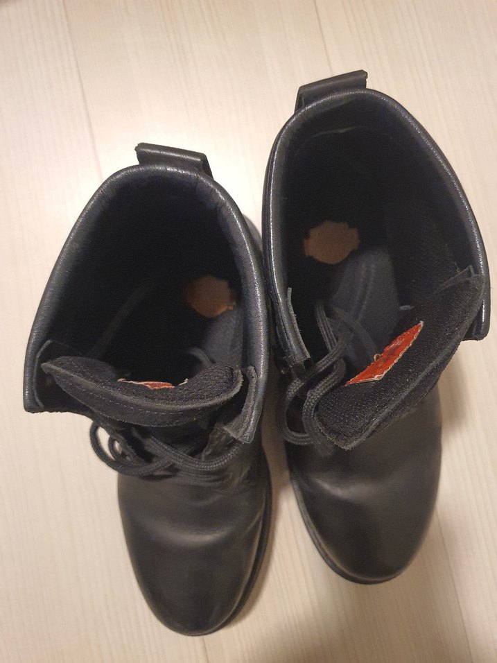 Erkek Siyah Deri Biker Botları - Görsel 4