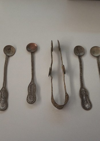 antika telkari işlemeli Osmanlı dönemi kaşık - Görsel 5