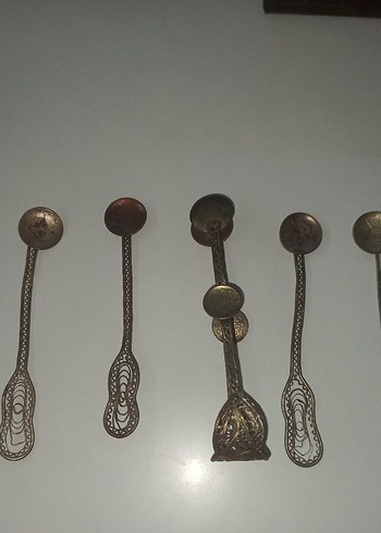 antika telkari işlemeli Osmanlı dönemi kaşık - Görsel 2