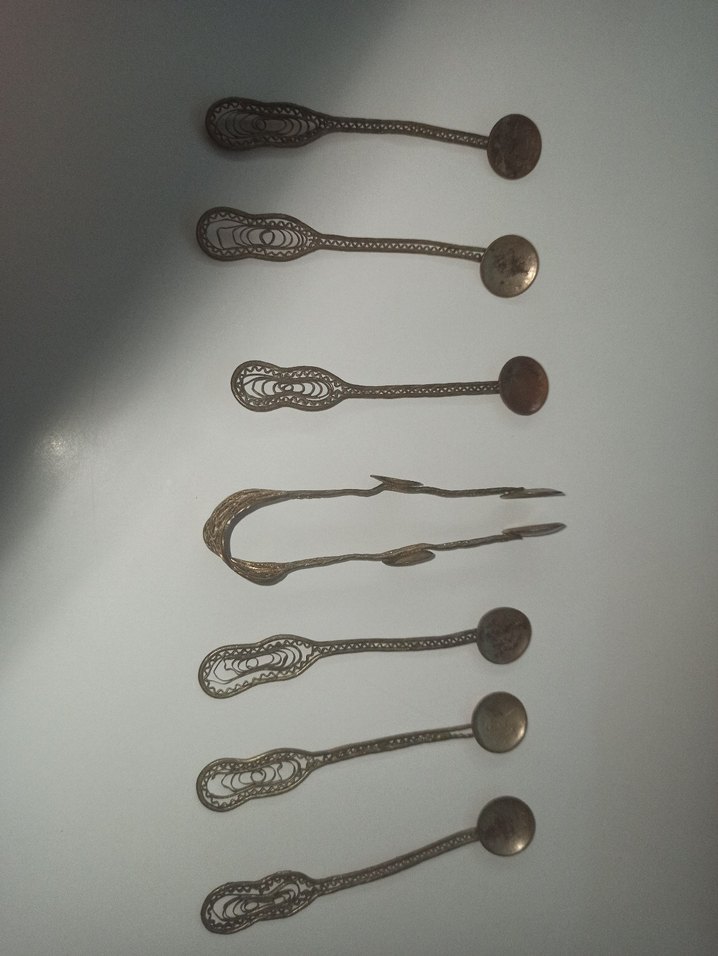 antika telkari işlemeli Osmanlı dönemi kaşık - Görsel 3