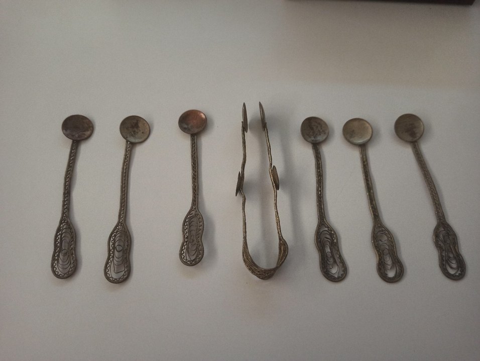 antika telkari işlemeli Osmanlı dönemi kaşık - Görsel 5