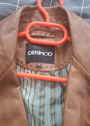 Düğmeli Kahverengi Deri Kadın Ceket - Görsel 3