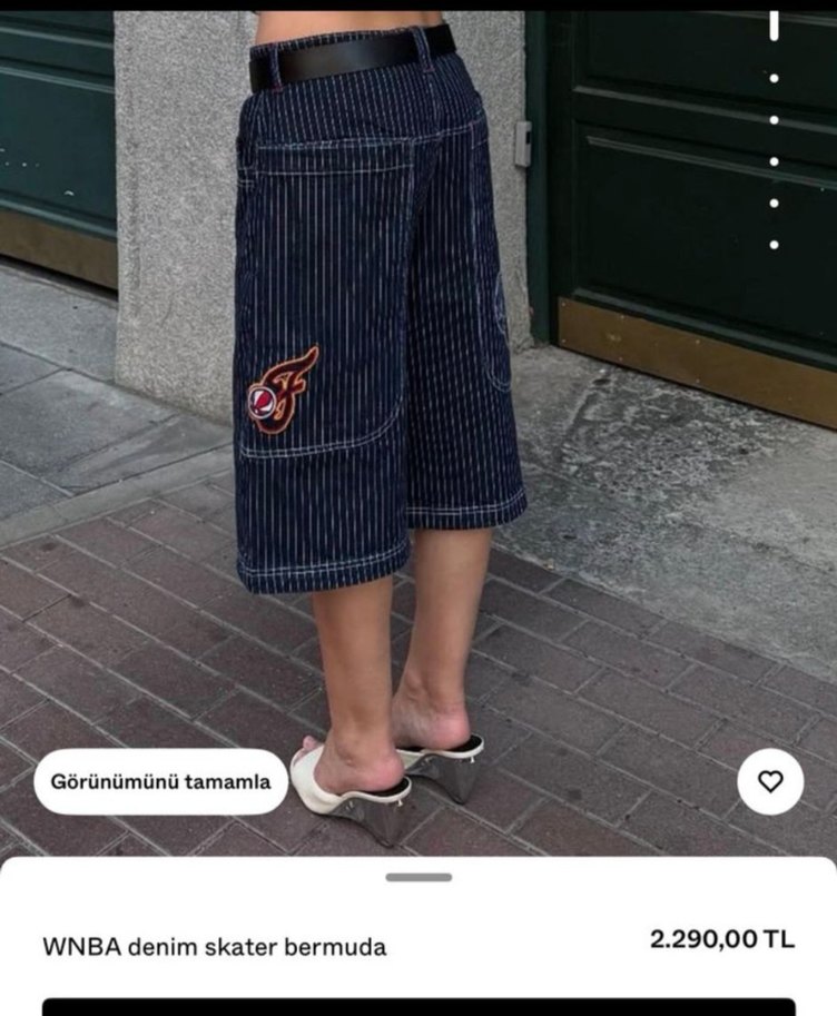 Bershka kadın WNBA jort - Görsel 5