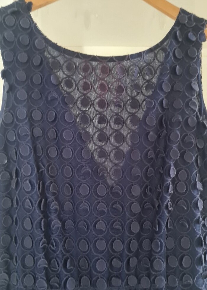 Mudo Collection Lacivert Desenli Elbise  L Beden - Görsel 4