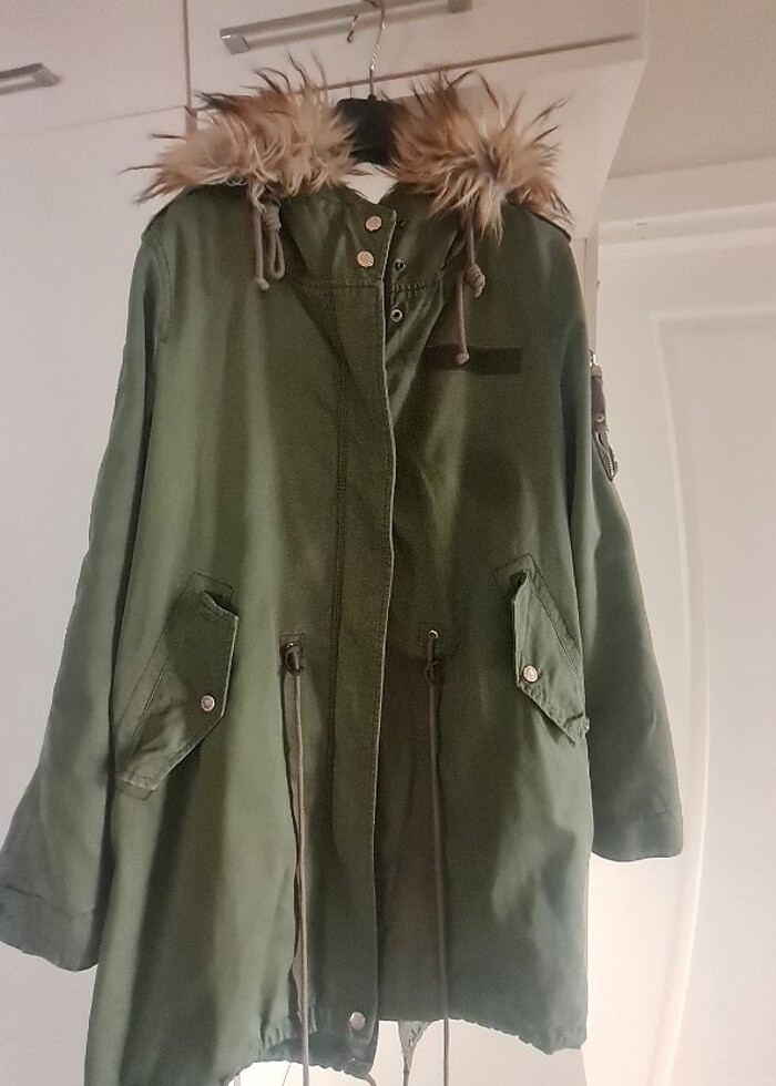Bershka 3ü 1 Arada Mont  Yağmurluk / Trençkot / Parka - Görsel 4