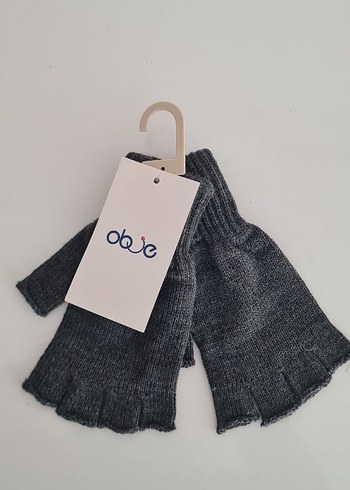 Obje Marka Parmaksız Eldiven  Antrasit - Görsel 5