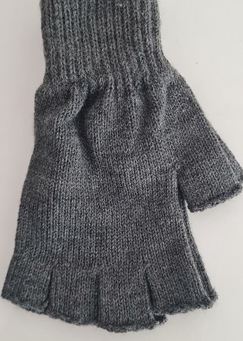 Obje Marka Parmaksız Eldiven  Antrasit - Görsel 2