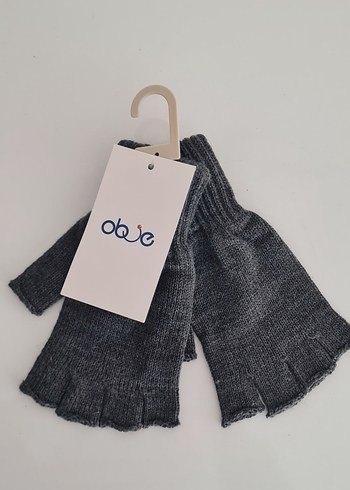 Obje Marka Parmaksız Eldiven  Antrasit - Görsel 6