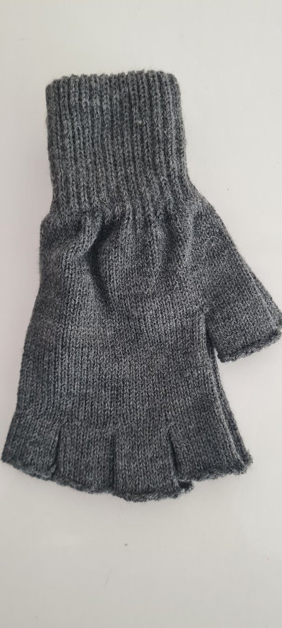 Obje Marka Parmaksız Eldiven  Antrasit - Görsel 2