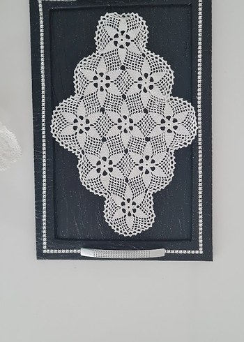Beden beyaz Renk El Yapımı Dantel Tepsi Örtüsü