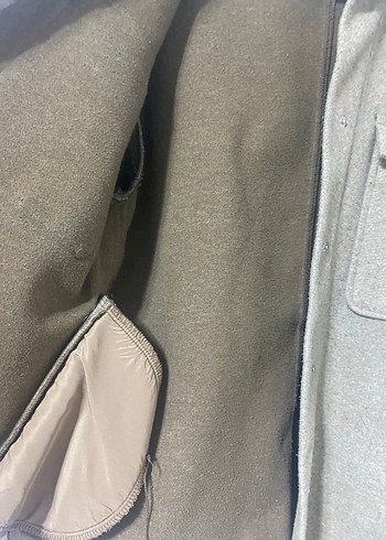 Düğmeli Bej Kadın ceket - Görsel 3