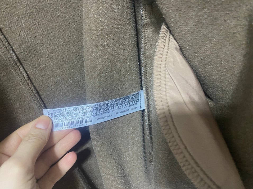 Düğmeli Bej Kadın ceket - Görsel 5