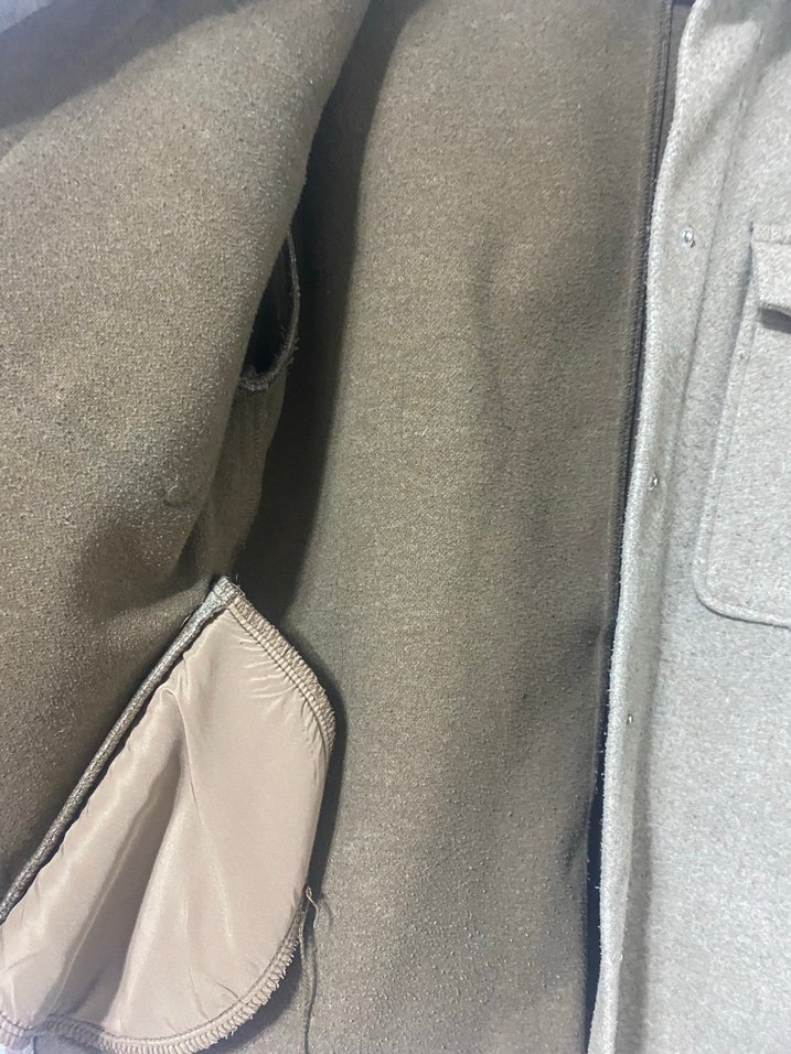 Düğmeli Bej Kadın ceket - Görsel 3