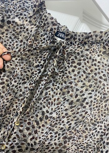 Zara şifon mini elbise - Görsel 10