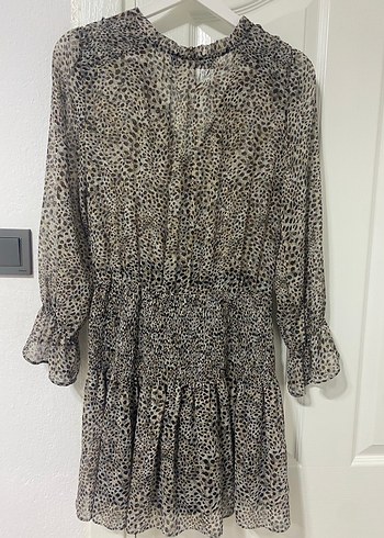 Zara şifon mini elbise - Görsel 6