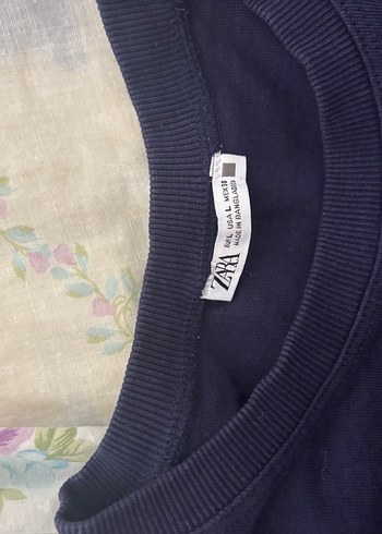 Mavi Kısa Kollu Hamile Tişörtü - Görsel 2