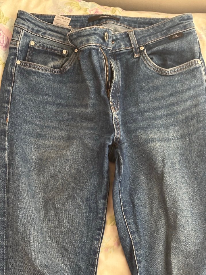 Kadın Mavi Denim Jean - Görsel 4