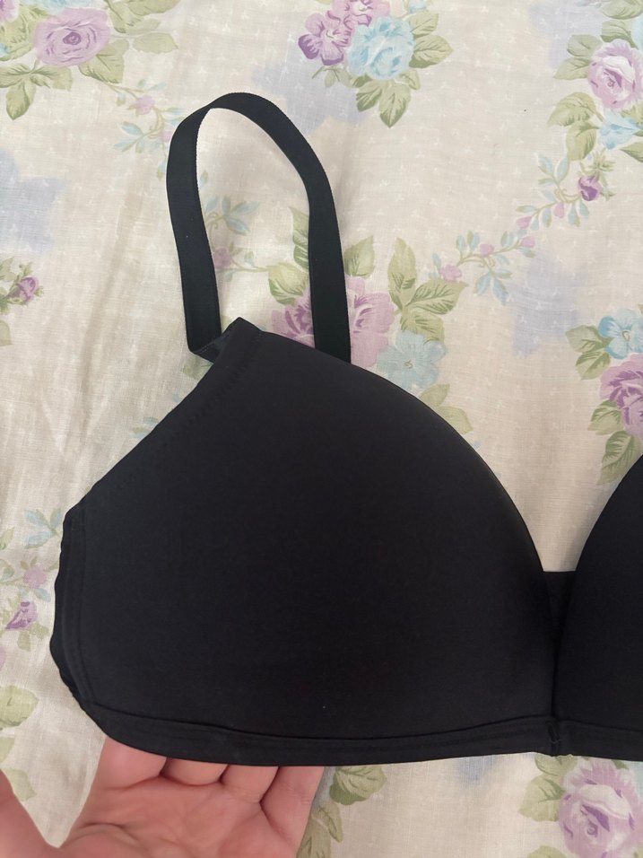 Siyah Minimalist Midi Sütyen - Görsel 2